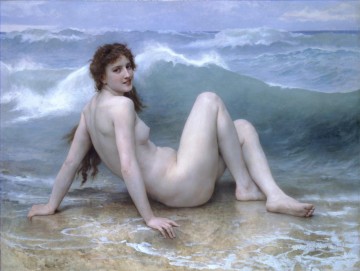 Desnudo Painting - La vaga William Adolphe Bouguereau desnudo